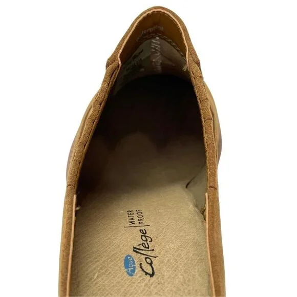 Aqua College Nan Suede Leather Waterproof Womens Mules - Picture 9 of 15